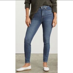 EVERLANE Mid Rise Ankle Skinny Jeans Blue Size 30